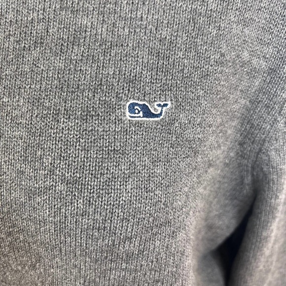 Vineyard Vines Gray Crew Neck 100% Cotton Sweater SZ S - Picture 6 of 8